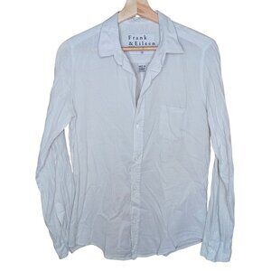 Frank & Eileen Barry Women's Semi-Sheer Cotton Gray Shirt
